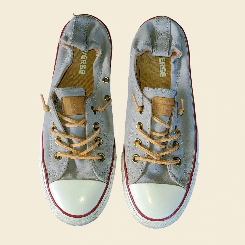 Converse Chuck Taylor All Star Shoreline Grey Slip On Sneakers Womens 9 551620C